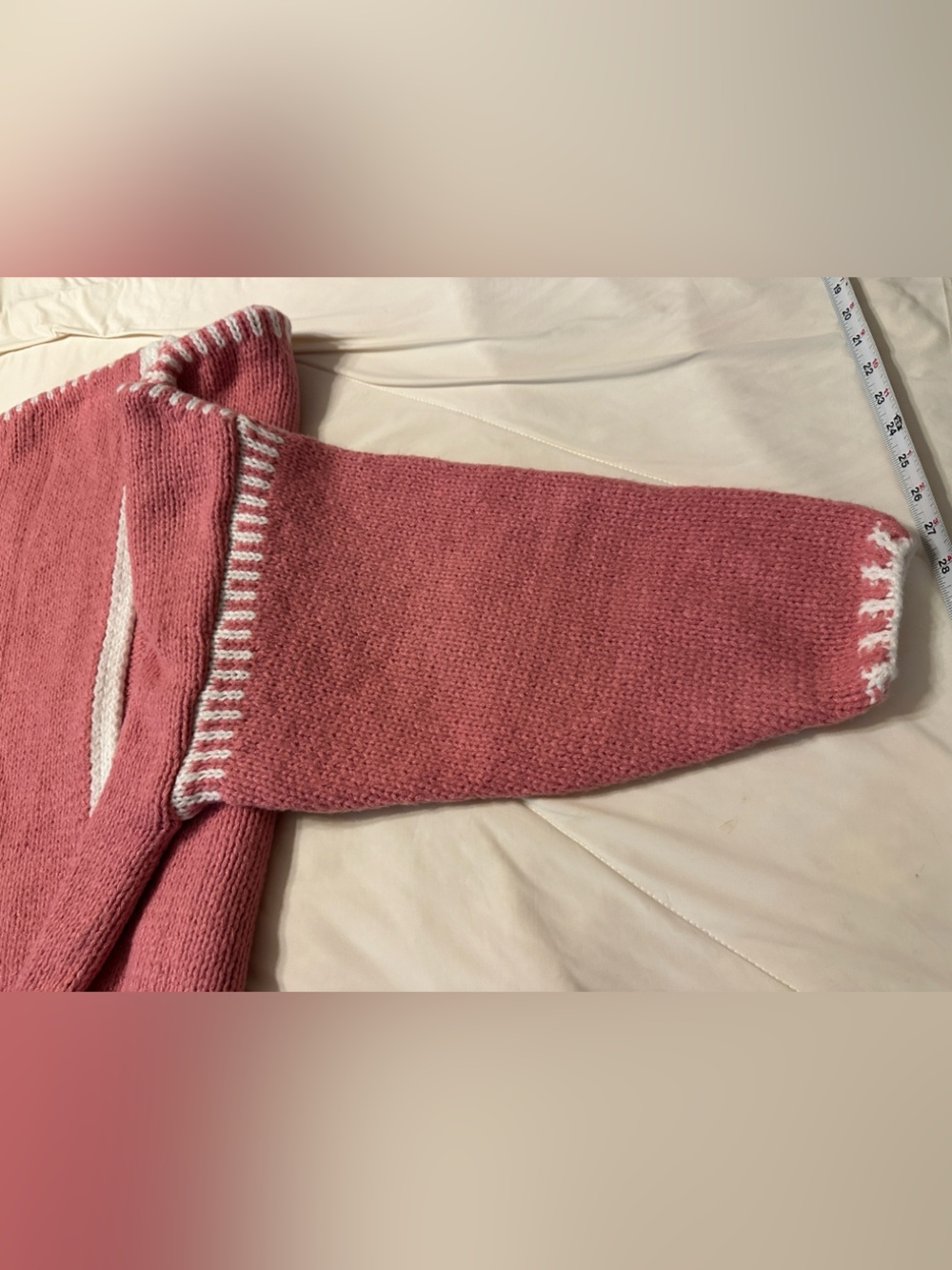 Pink Open-Front Women's Knit Cardigan Sweater - NWOT - Size XL - Picture 7 of 10